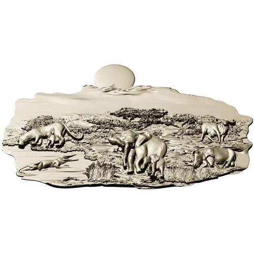 Барельеф саванна - 3D модель STL для ЧПУ