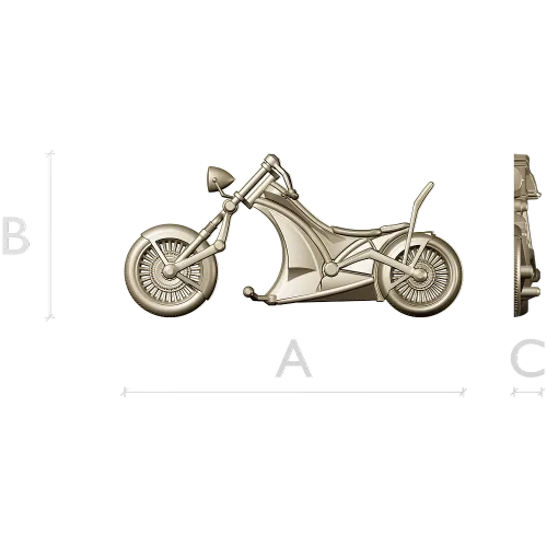 3D модель чоппера в формате STL для ЧПУ