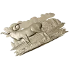 Mountain Ram relief STL for CNC milling