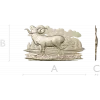 Mountain Ram relief STL for CNC milling