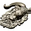 Ram Head High-Relief STL Model for CNC