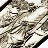 Барышня в саду - рельефная 3D панель в формате STL для ЧПУ
