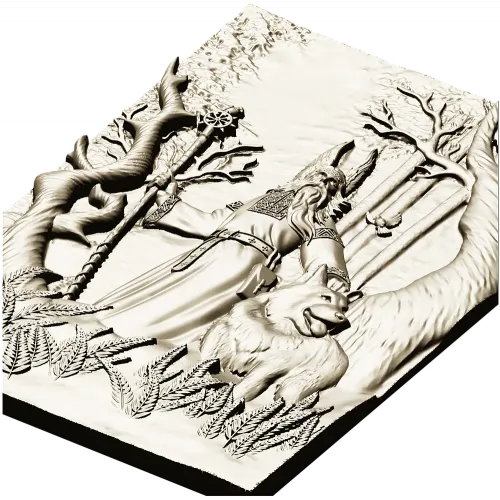 Belbog Relief Panel - high-relief STL 3D model for CNC