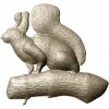 Белка на ветке - 3D модель STL для ЧПУ