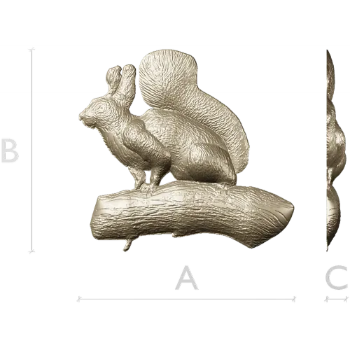 Белка на ветке - 3D модель STL для ЧПУ