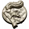 Squirrel Medallion STL - high-relief 3D model for CNC