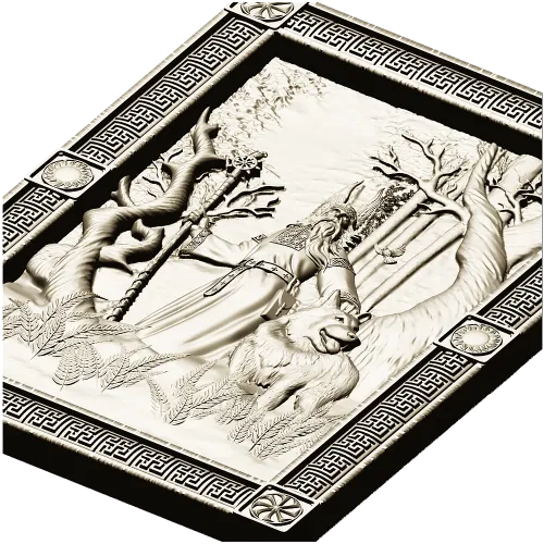 Belobog forest relief - STL 3D model for CNC carving