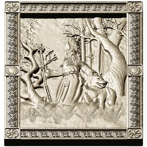 Belobog forest relief - STL 3D model for CNC carving