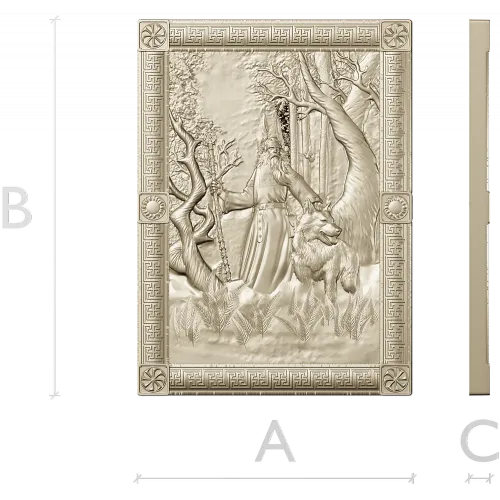 Belobog forest relief - STL 3D model for CNC carving