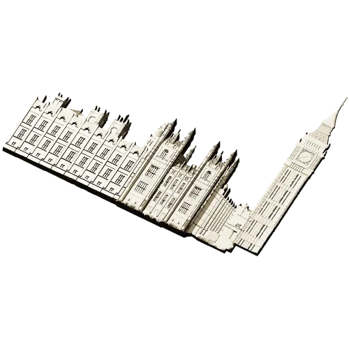 Панорама Биг-Бен - 3D модель STL для ЧПУ