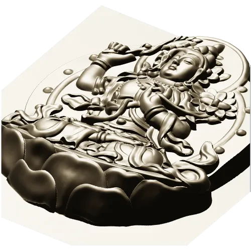 Lotus Bodhisattva High-Relief STL