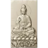 High-relief Buddha STL for CNC - Seated Lotus Panel