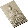 High-relief Buddha STL for CNC - Seated Lotus Panel