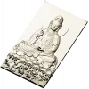 High-relief Buddha STL for CNC - Seated Lotus Panel