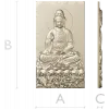 High-relief Buddha STL for CNC - Seated Lotus Panel