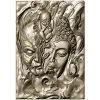 Buddha and Demon high-relief panel STL model for CNC