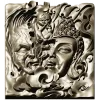 Buddha and Demon high-relief panel STL model for CNC