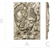 Buddha and Demon high-relief panel STL model for CNC