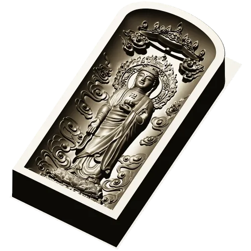 Serene Standing Buddha Relief STL