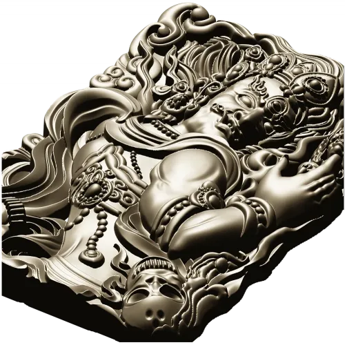 Гневный страж - рельефная 3D модель STL для ЧПУ