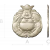 Смеющийся Будда - рельефная 3D модель STL для ЧПУ