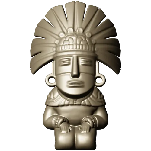 Feathered Guardian - detailed STL 3D model for CNC milling