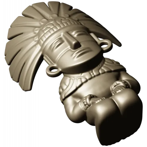 Feathered Guardian - detailed STL 3D model for CNC milling