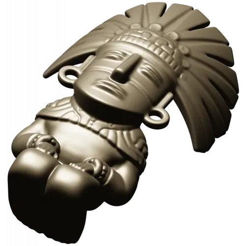 Feathered Guardian - detailed STL 3D model for CNC milling
