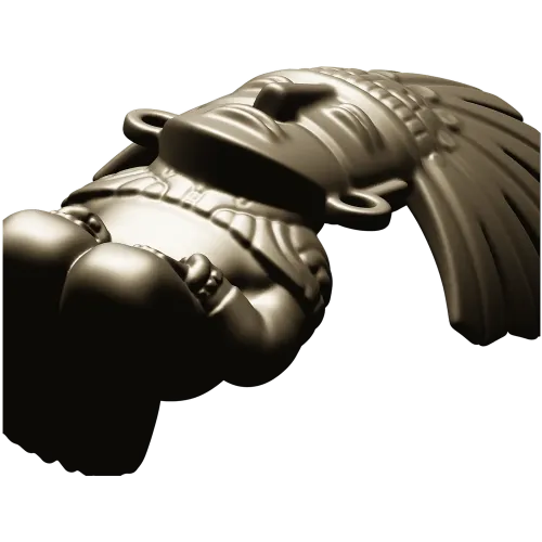 Feathered Guardian - detailed STL 3D model for CNC milling
