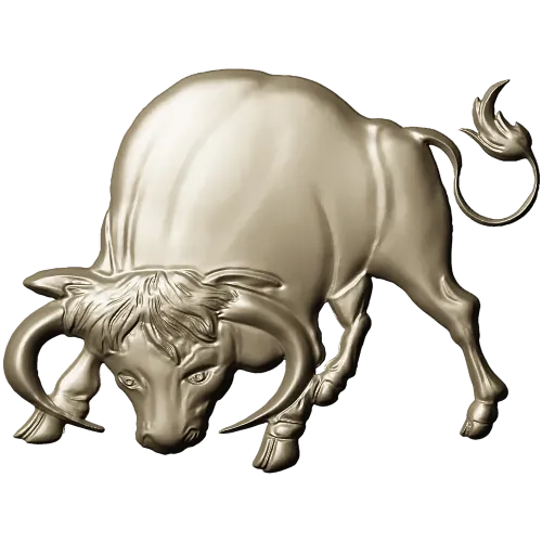 Bull bas-relief STL for CNC - Taurus charging 3D model