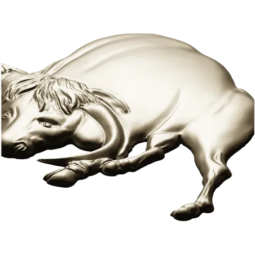 Bull bas-relief STL for CNC - Taurus charging 3D model