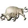 Bull bas-relief STL for CNC - Taurus charging 3D model