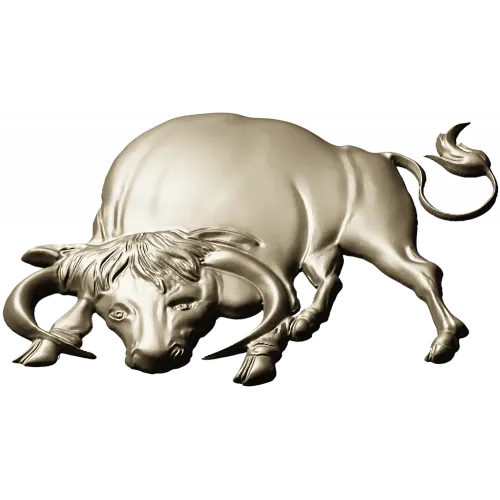 Bull bas-relief STL for CNC - Taurus charging 3D model