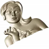 Elysian Maiden Bust - STL 3D Model for CNC