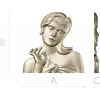 Elysian Maiden Bust - STL 3D Model for CNC