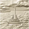 Seastone Monument relief - STL panel for CNC