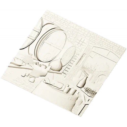 3D модель STL - панно "Уголок винодела" для ЧПУ