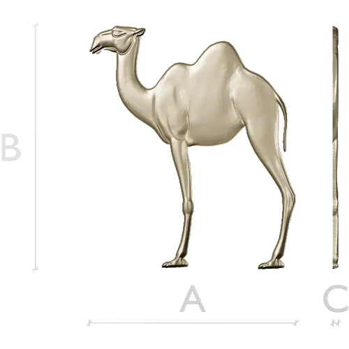 3D модель дромедара в формате STL для ЧПУ