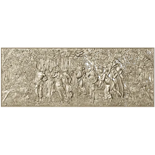 Барельеф "Примавера" - stl модель для ЧПУ