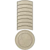 N1 2009, H5N1 2007, BSE 2001, КРАХ СССР 1991, ЧЕРНОБЫЛЬ 1986). Каждая планка отделена тонкой канавкой, что при фрезеровании дает аккуратный рельеф и читаемые микроэлементы. К нижней части ленты крепится круглая медаль с полуприподнятым биологическим симво