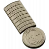 N1 2009, H5N1 2007, BSE 2001, КРАХ СССР 1991, ЧЕРНОБЫЛЬ 1986). Каждая планка отделена тонкой канавкой, что при фрезеровании дает аккуратный рельеф и читаемые микроэлементы. К нижней части ленты крепится круглая медаль с полуприподнятым биологическим симво