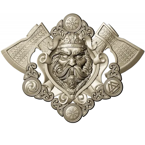 Викингский Воин - рельеф для фрезера в формате STL