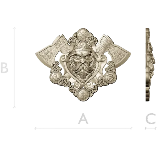 Викингский Воин - рельеф для фрезера в формате STL