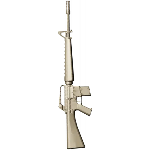 3D модель винтовки M16 в формате STL для ЧПУ