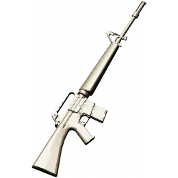 Рельеф винтовки M16