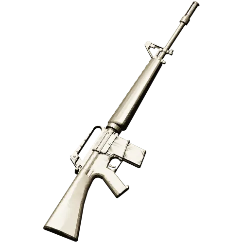 3D модель винтовки M16 в формате STL для ЧПУ