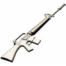 Рельеф винтовки M16