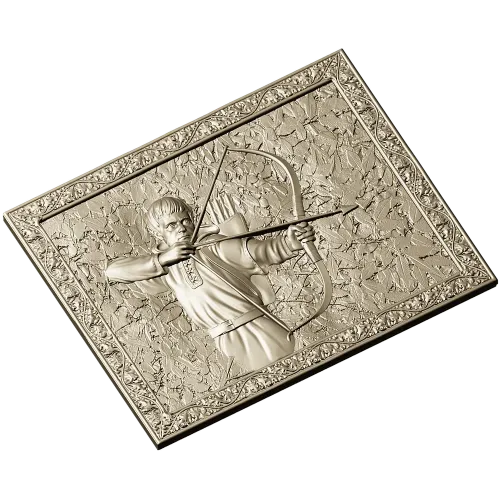Рельефная 3D модель "Воин-Лучник" (STL) для ЧПУ