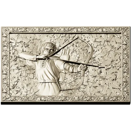 Рельефная 3D модель "Воин-Лучник" (STL) для ЧПУ