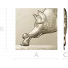 Wolf and Pup bas-relief STL for CNC